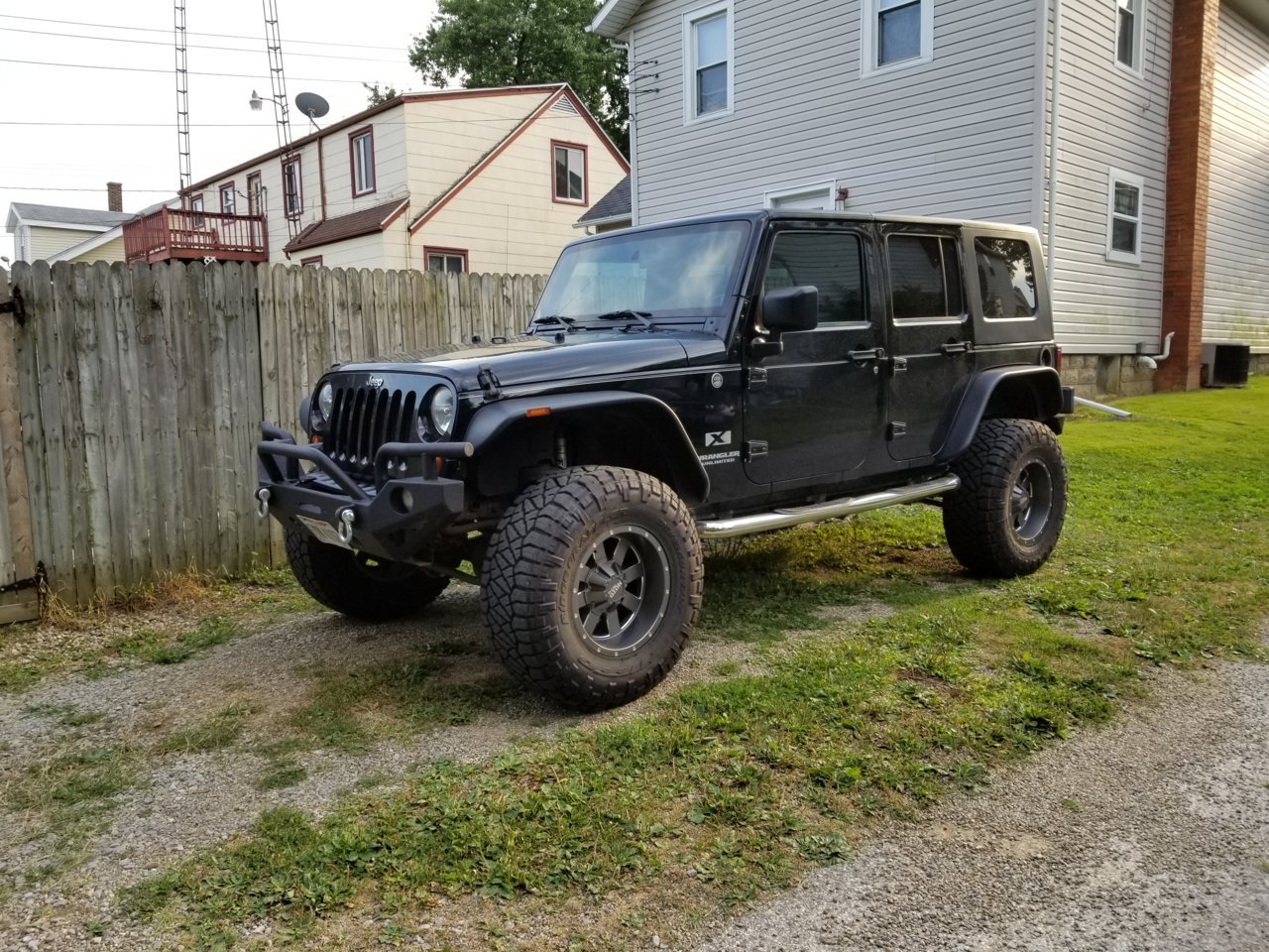 What the biggest tire I can put on stock wrangler wheels? Already lifted  with 35's  Forum