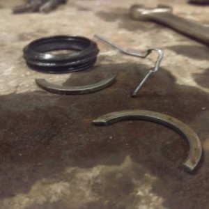 Broken retaining clip