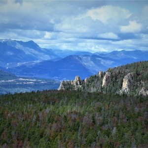 A nice view from just above the switchbacks of Morrison Jeep Trail